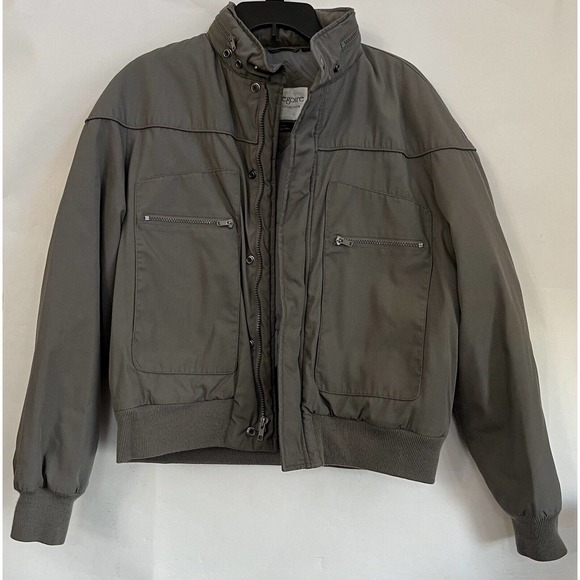 Jon Gregoire Jacket Mens Med Gray Designer Collection Members Only Style Vintage - Picture 1 of 14